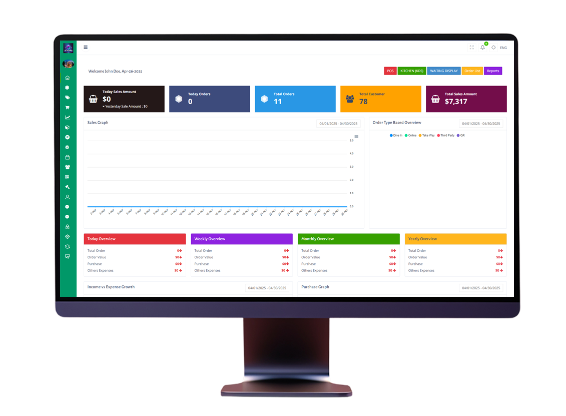 Restaurant Management Software Admin