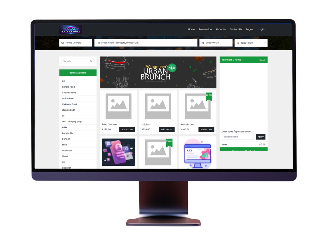 Restaurant Management Software Website